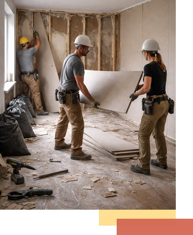 Демонтаж стеновых панелей в октябрьском быстро и аккуратно