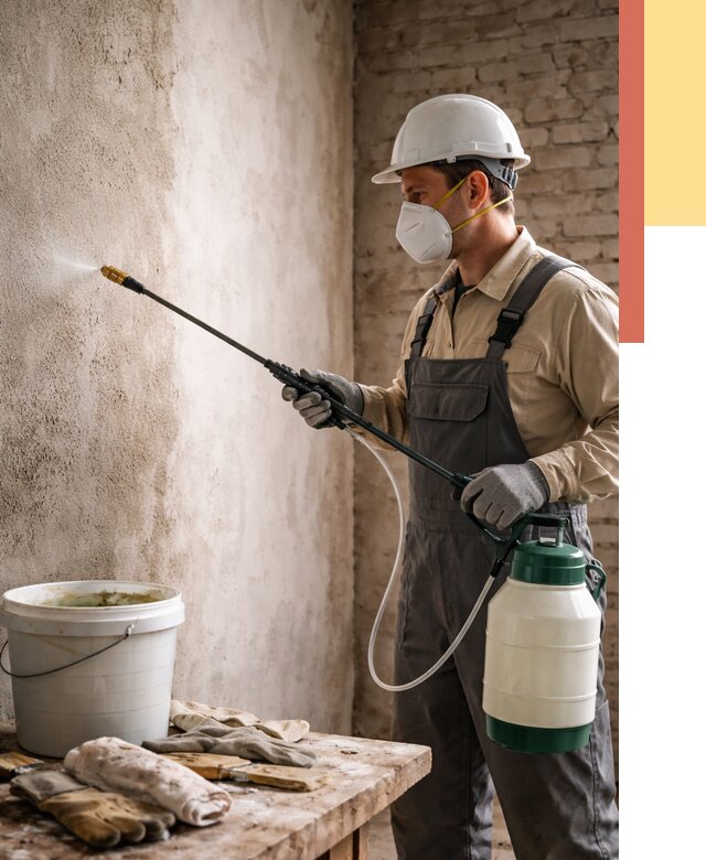 Антисептическая обработка стен в октябрьском от 1243 руб. — быстро и недорого | ОТДЕЛОЧНИК-Ктб