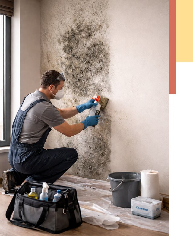 Удаление плесени со стен в октябрьском от 2227 руб. — быстро и недорого | ОТДЕЛОЧНИК-Ктб