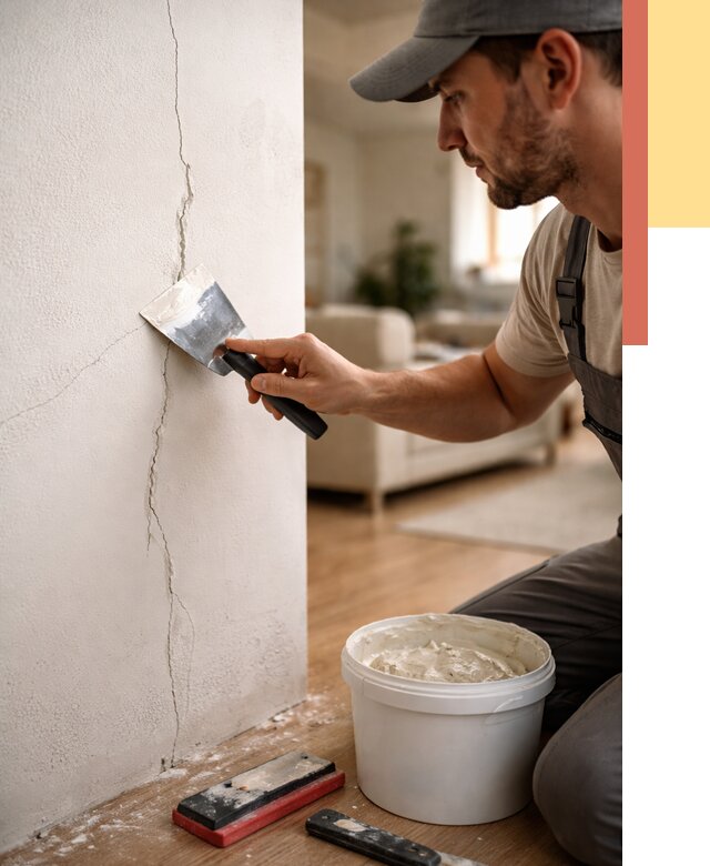 Заделка трещин и сколов в октябрьском от 2537 руб. — быстро и недорого | ОТДЕЛОЧНИК-Ктб