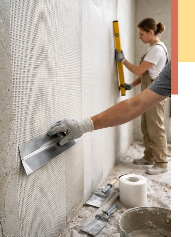 Армирование стен стеклосеткой в октябрьском от 3314 руб. под ключ | ОТДЕЛОЧНИК-Ктб