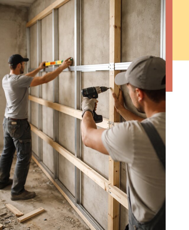 Устройство обрешетки под панели в октябрьском от 2175 руб. — монтаж под ключ | ОТДЕЛОЧНИК-Ктб