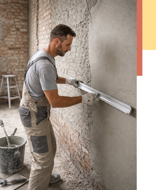 Штукатурка кирпичных стен в октябрьском от 4661 руб/м2 — быстро и недорого | ОТДЕЛОЧНИК-Ктб