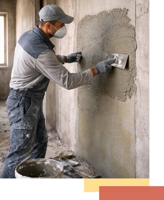 Штукатурка стен по сетке в октябрьском под ключ качественно и быстро