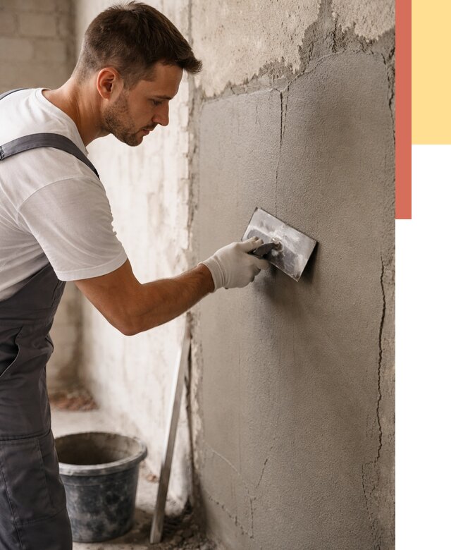 Штукатурка стен под плитку в октябрьском от 4350 руб./м2 — выравнивание под плитку | ОТДЕЛОЧНИК-Ктб