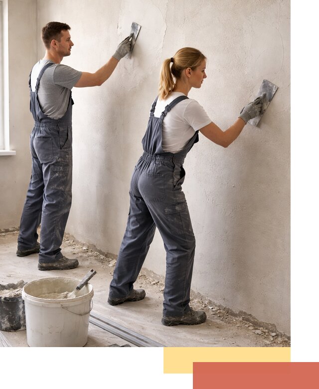 Штукатурка стен под обои в октябрьском профессионально и быстро