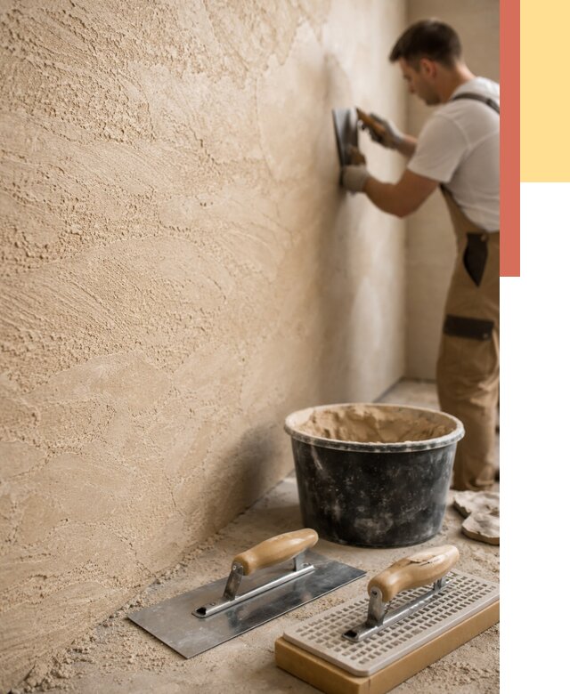 Декоративная штукатурка травертин в октябрьском от 1864 руб/м2 — качественно и недорого | ОТДЕЛОЧНИК-Ктб