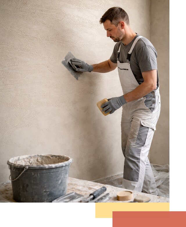 Декоративная штукатурка травертин в октябрьском для стен и потолков