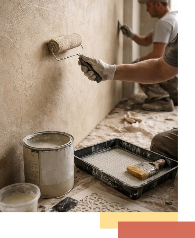 Лессирующая краска для декоративной отделки в октябрьском