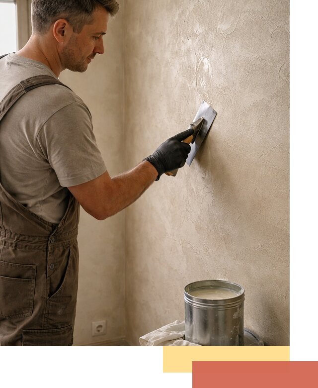 Нанесение воска на штукатурку в октябрьском для защиты и блеска