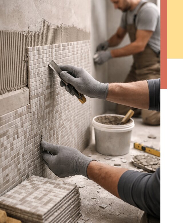 Облицовка стен мозаикой в октябрьском от 3314 руб/м2 — укладка мозаики на стены | ОТДЕЛОЧНИК-Ктб