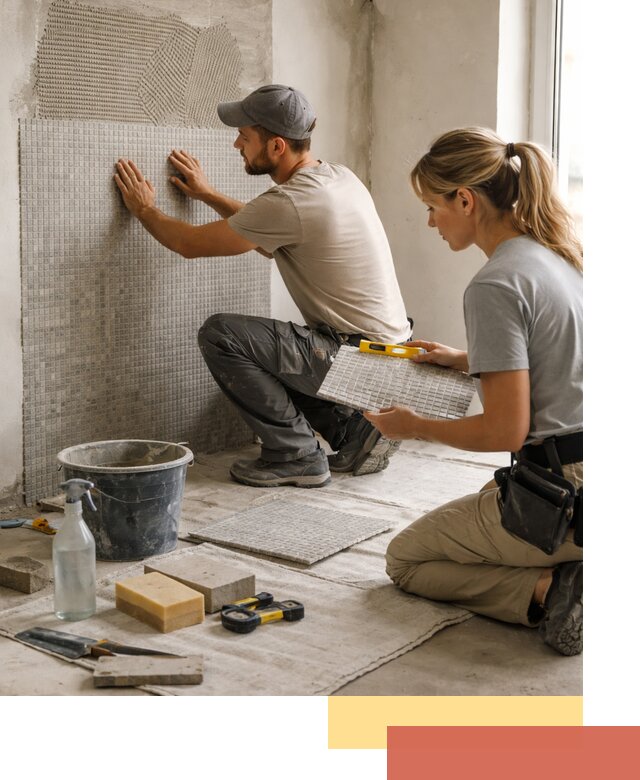 Облицовка стен мозаикой в октябрьском качественно и быстро