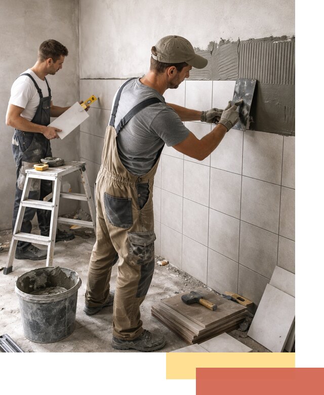 Укладка плитки на стены в октябрьском профессионально и надежно