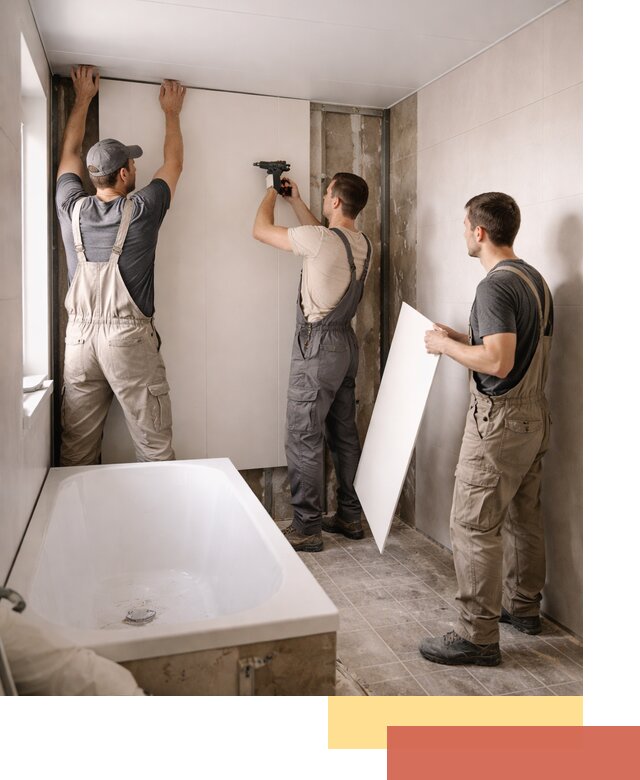 Отделка ванной панели ПВХ профессионально в октябрьском