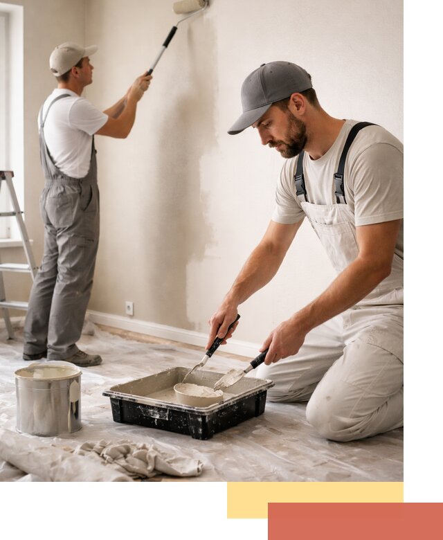 Покраска стен в квартире в октябрьском — профессионально и аккуратно