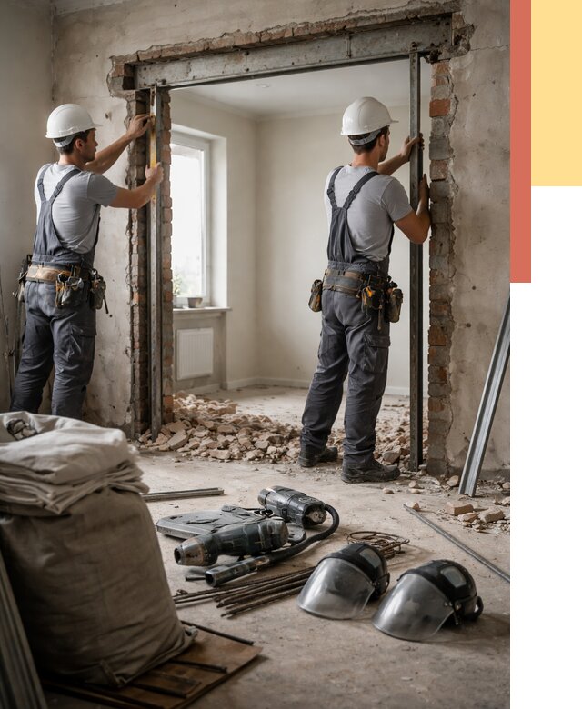 Расширение дверного проема в октябрьском от 12946 руб. под ключ | ОТДЕЛОЧНИК-Ктб