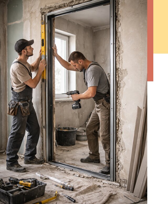 Закладка дверного проема в октябрьском от 3625 руб. — быстро и недорого | ОТДЕЛОЧНИК-Ктб