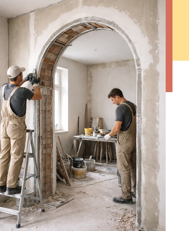 Устройство арочного проема в октябрьском от 9839 руб. под ключ — быстро и недорого | ОТДЕЛОЧНИК-Ктб