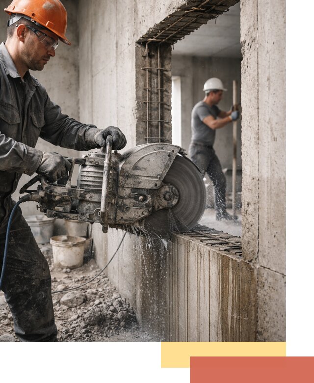 Алмазная резка проемов в октябрьском быстро и точно