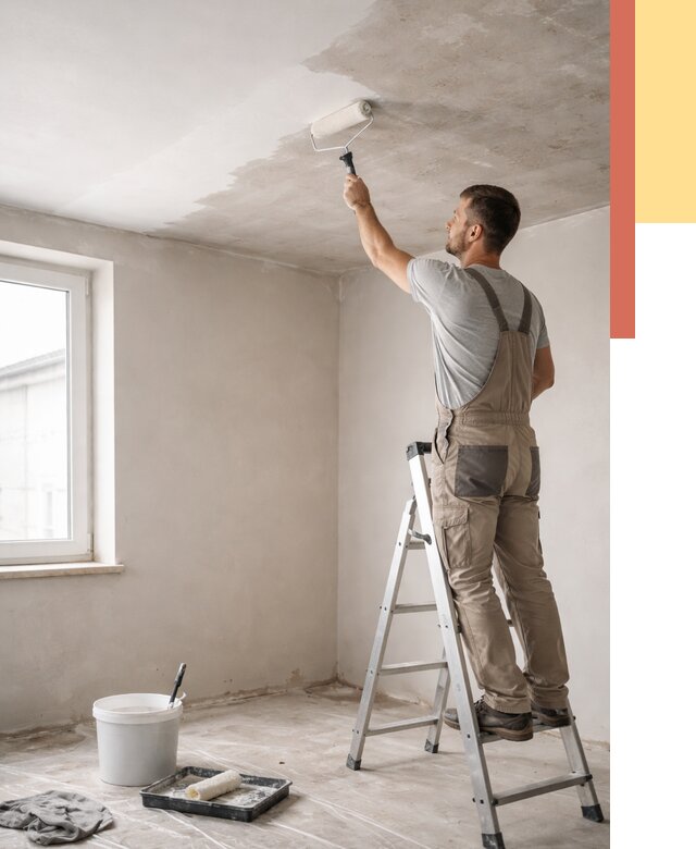 Грунтовка потолка в октябрьском от 2589 руб. — быстро и недорого | ОТДЕЛОЧНИК-Ктб