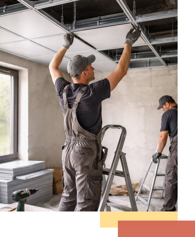 Монтаж кассетного потолка в октябрьском качественно и быстро