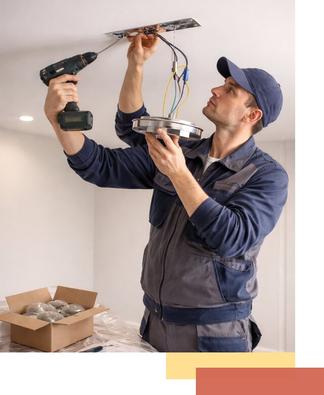 Установка люстры в натяжной потолок в октябрьском