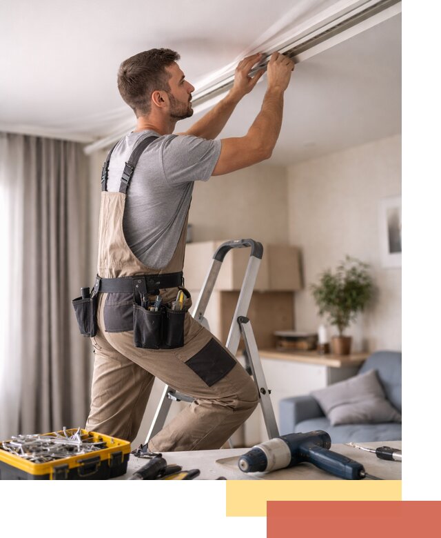 Ремонт натяжных потолков в октябрьском — качественно и оперативно