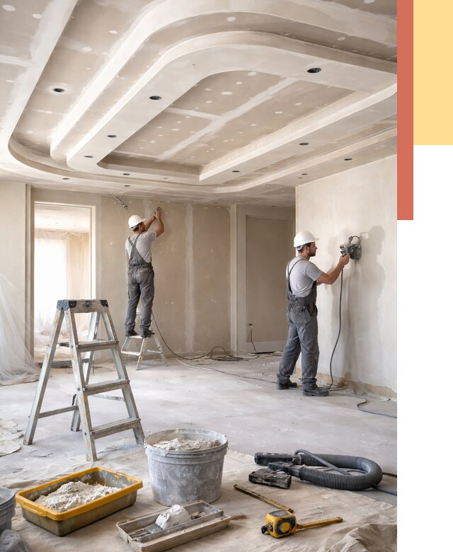 Многоуровневый потолок из гипсокартона в октябрьском от 777 руб. под ключ | ОТДЕЛОЧНИК-Ктб