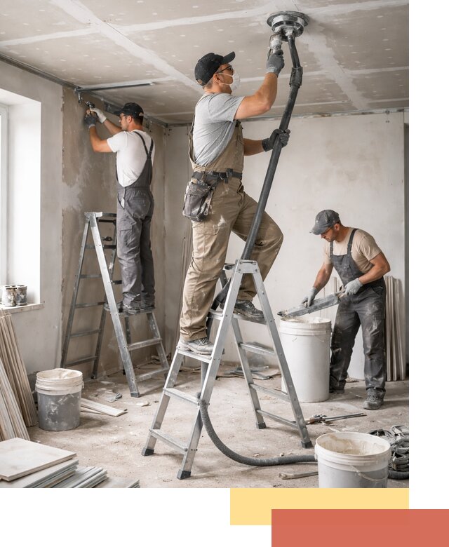 Ремонт потолка из гипсокартона в октябрьском: быстрый и качественный монтаж