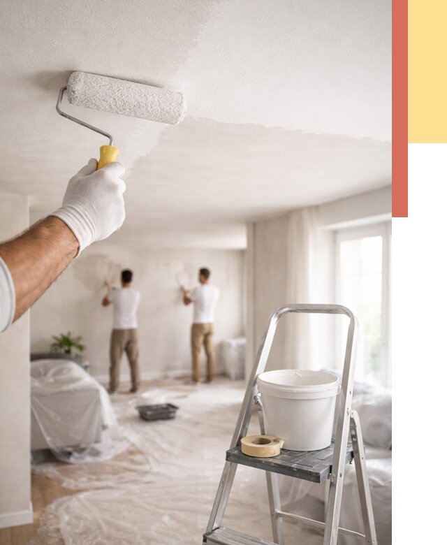 Покраска потолка акриловой краской в октябрьском от 2589 руб. | ОТДЕЛОЧНИК-Ктб