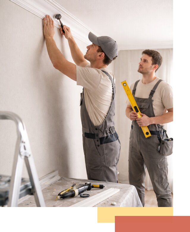 Монтаж потолочного плинтуса в октябрьском качественно и быстро