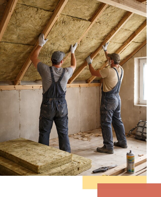 Утепление потолка минеральной ватой в октябрьском