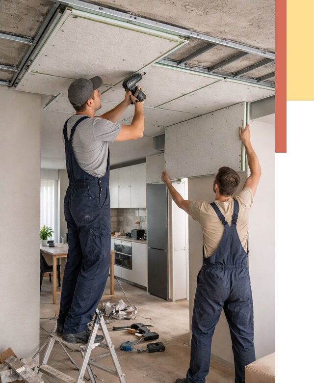 Шумоизоляция потолка панелями зипс в октябрьском от 1916 руб. под ключ | ОТДЕЛОЧНИК-Ктб